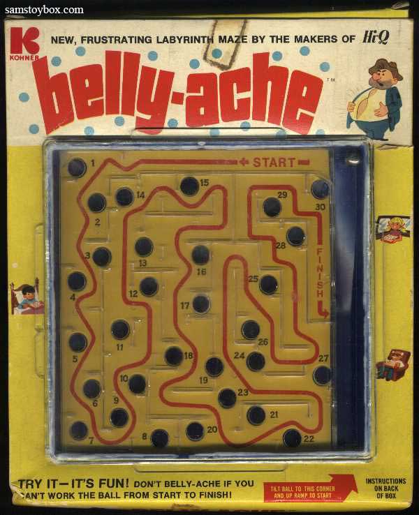Belly-Ache Puzzle Maze with its Box