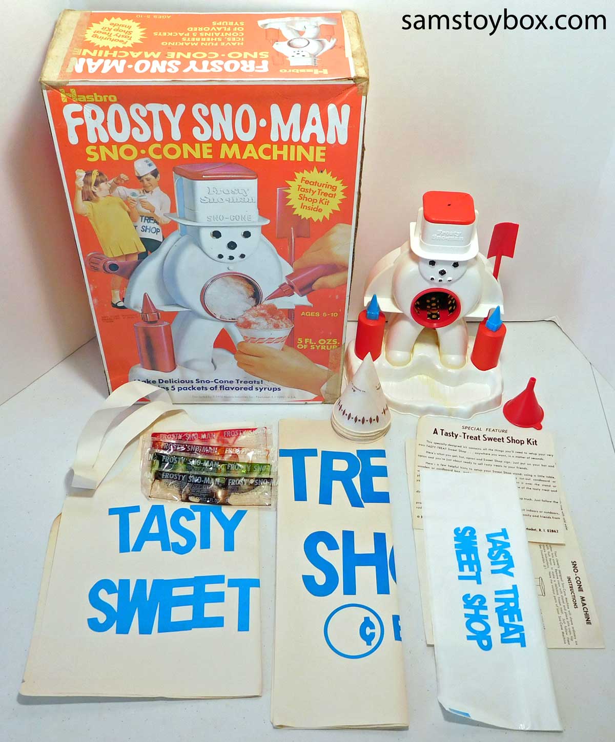 Frosty Sno-Man Sno-Cone Machine Contents