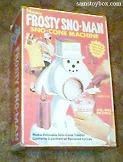 Frosty Sno-Man Sno-Cone Machine Box