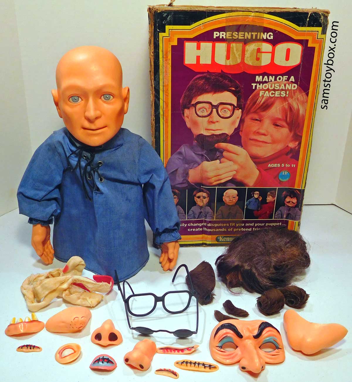 Hugo, Man of a Thousand Faces by Kenner Contents