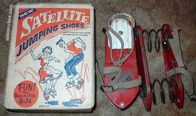 Satellite Jumping Shoes Game with its Box