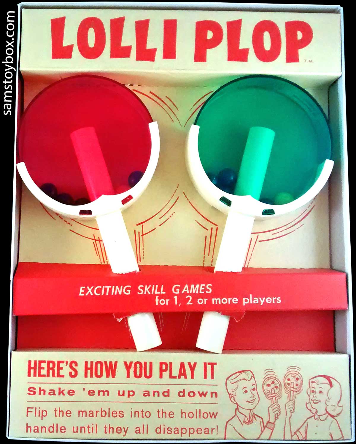 Lolli Plop Game by Milton Bradley - Contents