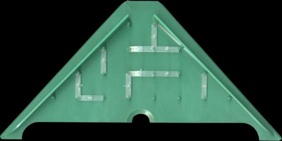 Puzzling Pyramid Game piece with Maze