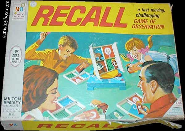 Recall Game Box