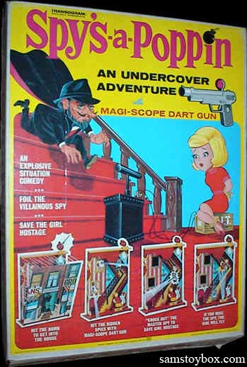 The Spy's-A-Poppin Game box