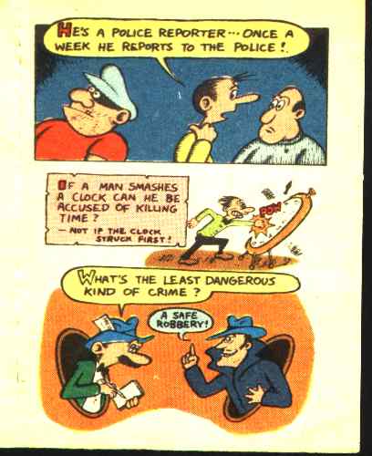Joke page from Funny Li'l Joke Book Volume 7 of 44 - The Cops and Robbers Jokebook