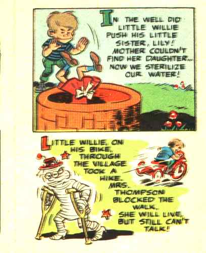 Joke page from Funny Li'l Joke Book Volume 33 of 44 - Little Willies Jokes