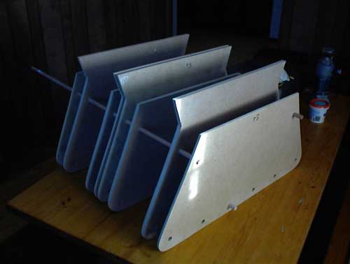 Treadsection - first stack-up of the treadsection