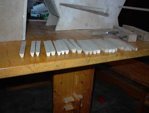 Treadsection - Slats to make the rounds in the foot sections