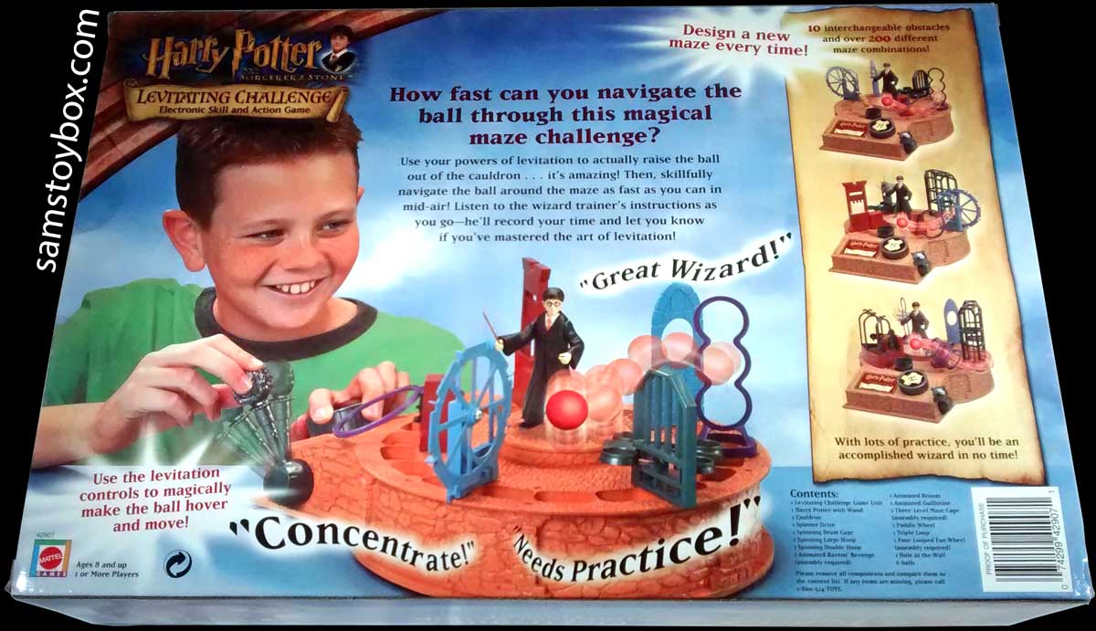 Harry Potter Levitating Challenge Game Box Back