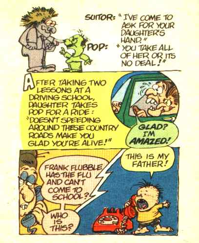 Joke page from Funny Li'l Joke Book Volume 11 of 44 - Mom and Pop Jokes