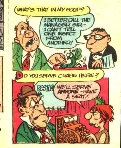 Joke page from Funny Li'l Joke Book Volume 16 of 44 - Waiter, There's a Fly in My Soup