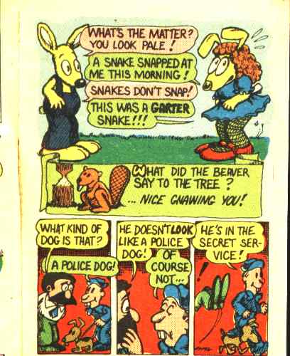 Joke page from Funny Li'l Joke Book Volume 21 of 44 - Animal Antics, No. 2