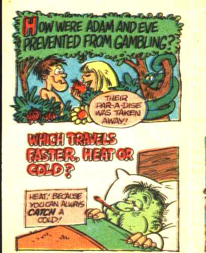 Joke page from Funny Li'l Joke Book Volume 35 of 44 - Rotten Riddles, No. 3